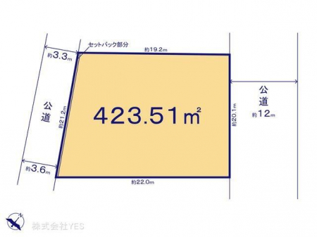 区画図　図面と異なる場合は現況を優先